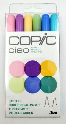 Copic ciao marqueurs Couleurs pastel (ens. de 6) Copic ciao marqueurs Couleurs pastel (ens. de 6)