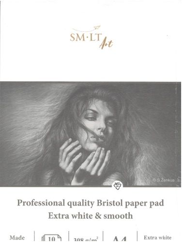 Bloc à dessin qualité professionelle 308g A4 (10 feuilles)