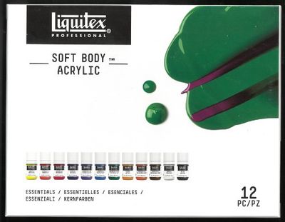 Ens. 12 x 22ml Essentials Soft body Liquitex