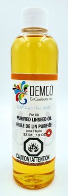 Huile de lin purifiée 237ml Demco