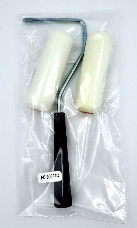 Rouleau en mousse blanche avec poignée - 4"