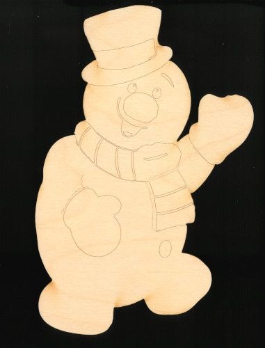 Bonhomme de neige 9" tracé N-JP123-090