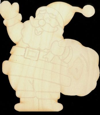 Père Noël 9" tracé N-JP124-090