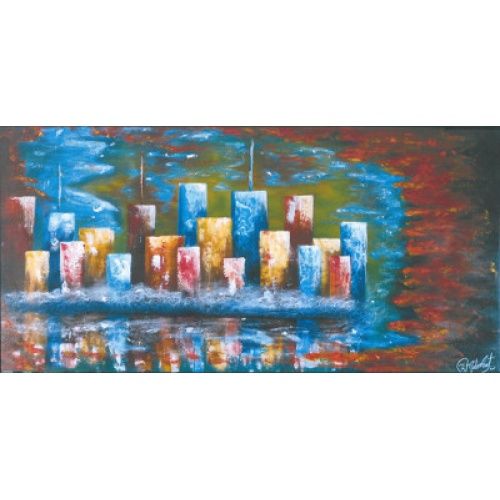 Tableau Ville futuriste