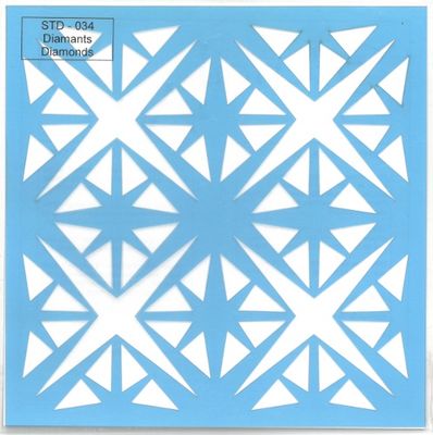 Pochoir Diamants 6"x6" STD-034