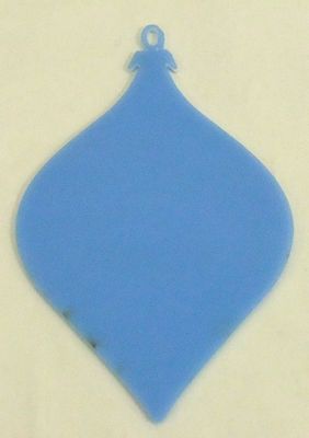 Boule pointue plexi glass Blanc-5"