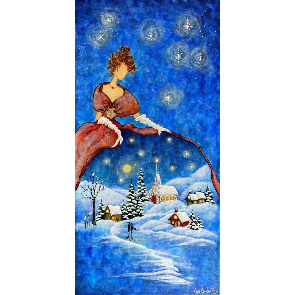 Painting La fée de Noël