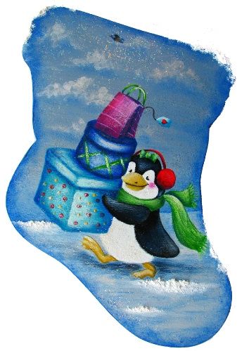 Bas de noël Pingouins en cavale