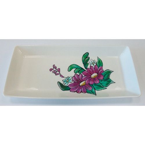 Assiette de service Ensemble floral