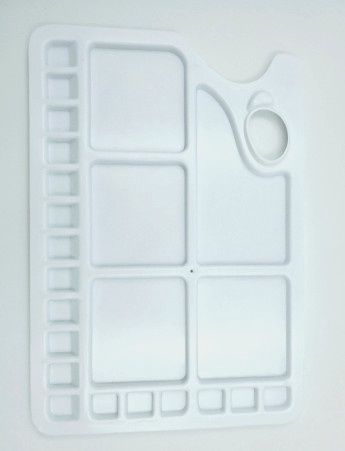 Palette en plastique #273 rectangle 9.5" x 13.5"