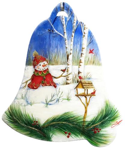 Cloche Bonhomme aux oiseaux