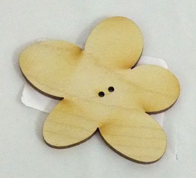 Fleurs en bois 2 1/2" 4337F-025