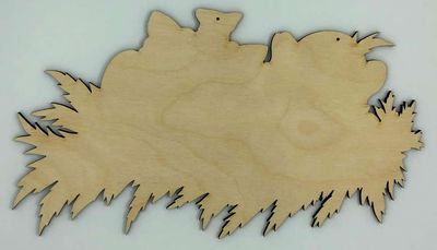 Owl Branch (Owl Family) 16"x9"