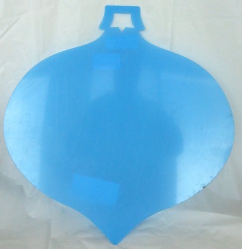 Boule pointue large plexi-glass clair-19"