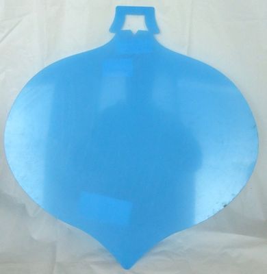 Boule pointue large plexi-glass clair-19"