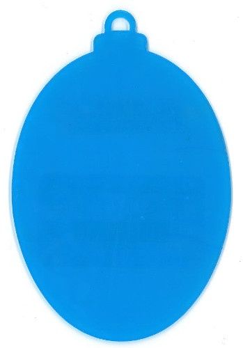 Boule ovale plexi glass clair 4.5"