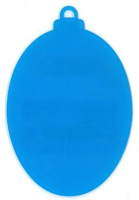 Boule ovale plexi glass clair 4.5"