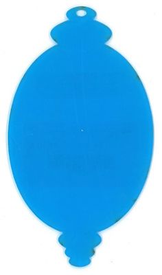 Boule ovale 2012 Kay Quist plexi-glass clair 5"