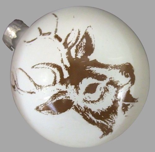 Ornement boule rétro - motif faune