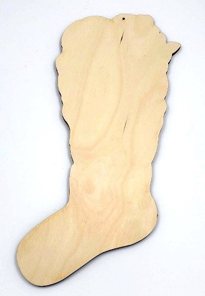 Bas de Noël en bois