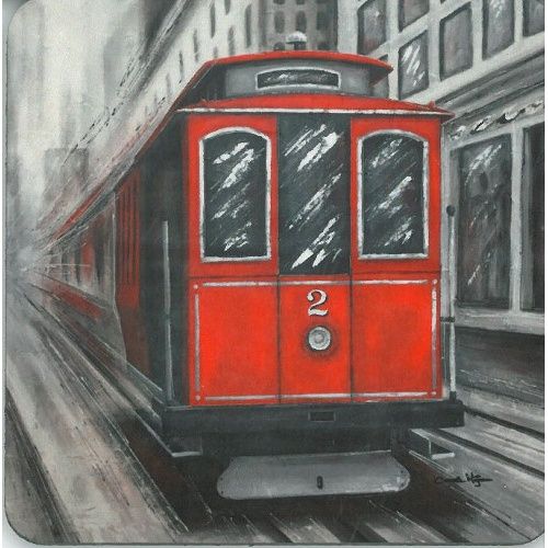 Sous-verre Cable Car CM