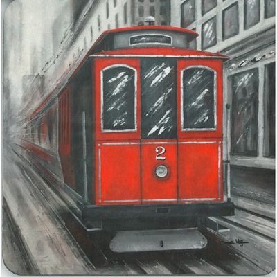 Sous-verre Cable Car CM