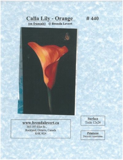 Orange Calla Lily-BL (Français)
