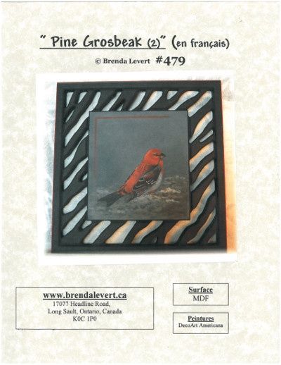 Pine Grosbeak-BL (Français)
