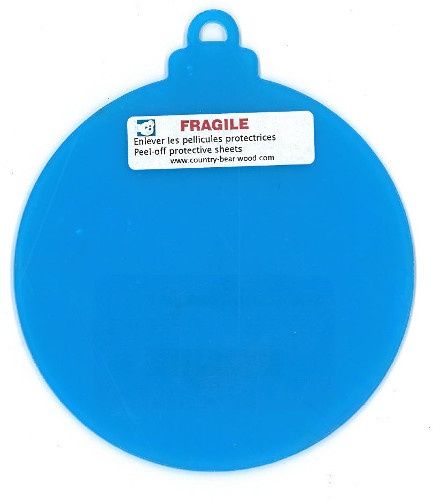 Boule ronde plexiglass clair 4"