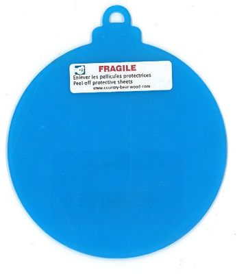 Boule ronde plexiglass clair 4"