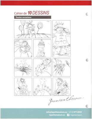 Notebook of 10 drawings - All occasions-GC (French)