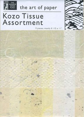 Kozo Tissue Assortment 8 1/2"x11" - Eggshell colours