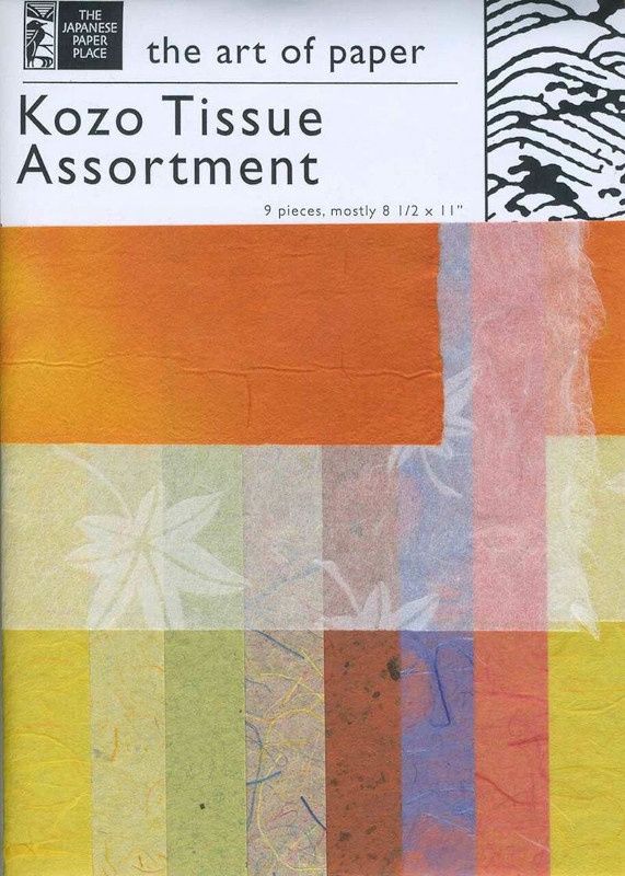 Assortiment de papier Kozo 8 1/2"x11" - couleurs d'été