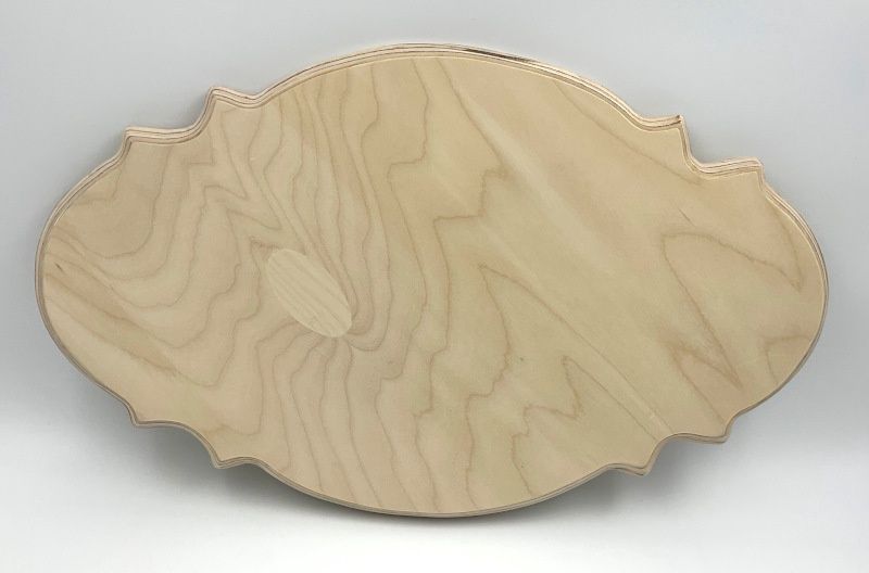 Enseigne provencale Merisier russe 18"x11"x3/4"