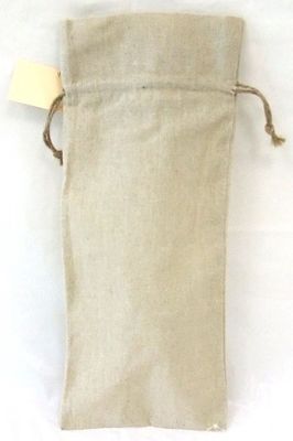Sac à vin en lin 6"X14"