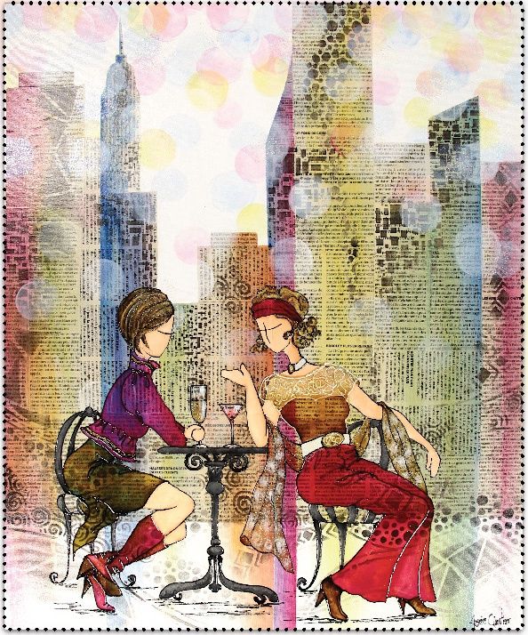 Tableau Les copines potinent