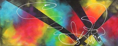 Tableau Danse colorée