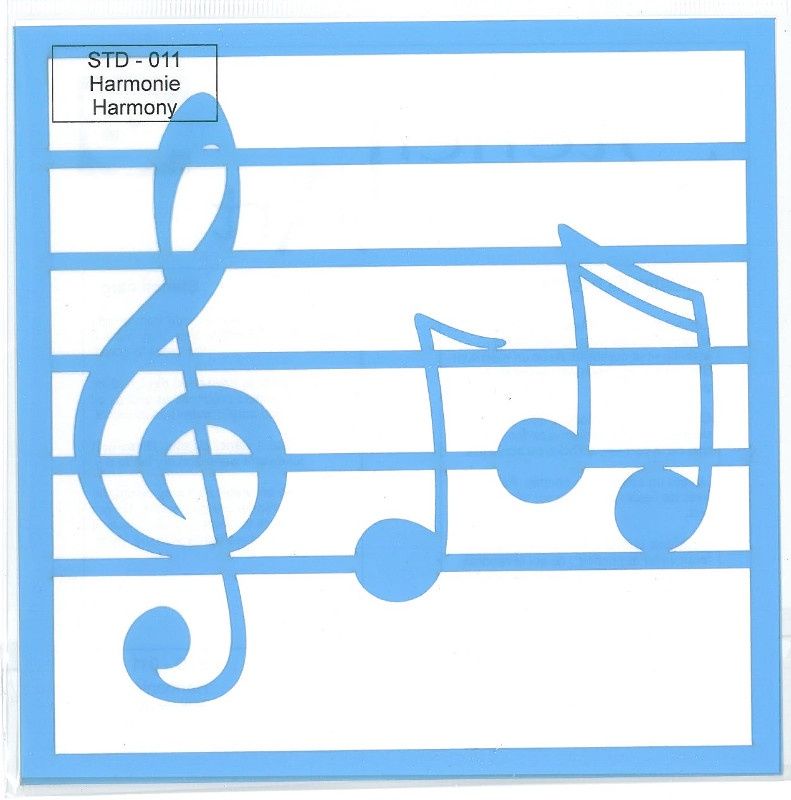 Pochoir Harmonie 6"x6"