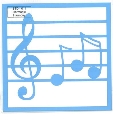 Pochoir Harmonie 6"x6"