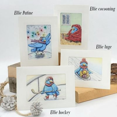 Carte de souhait l'hiver d'Ellie 2 par Stéphanie Filion