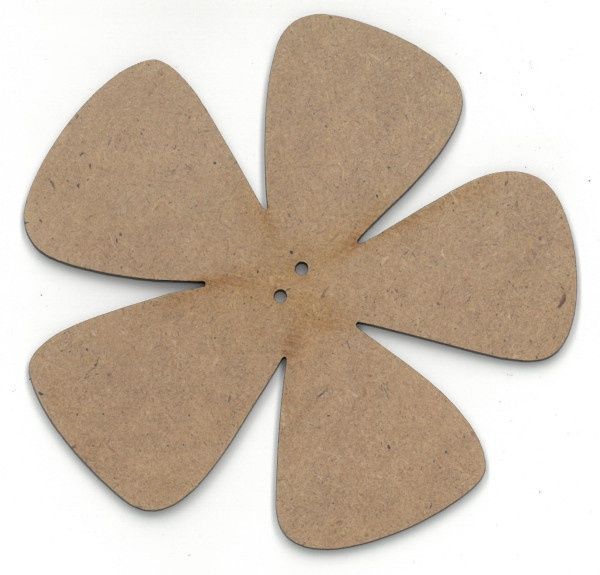 Bouton fleur Karine 4" en fibrex G-028-040A