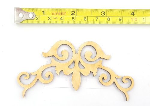 Coin Fleur de lys de 4" G-014-030A