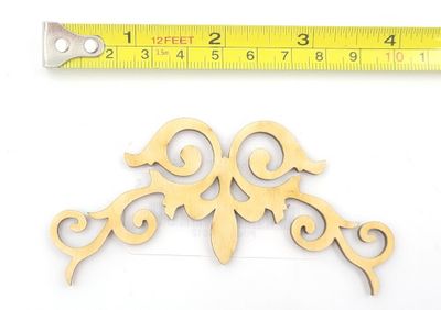 Coin Fleur de lys de 4" G-014-030A
