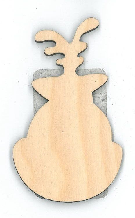 Ornement Face renne BD 3"-RR9726
