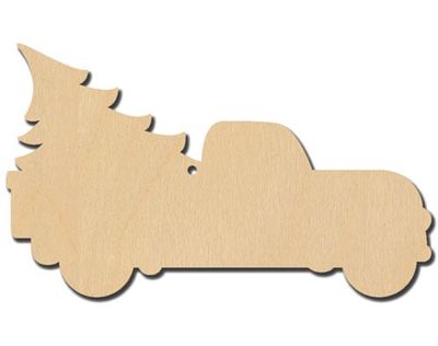 Truck with Tree Ornament 4 1/2" wide
