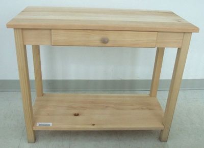 Table en pin avec tirroir