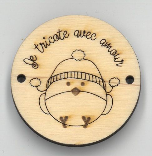Button je tricote avec amour 2"