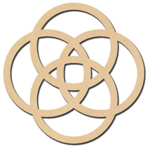 Noeud celtique rond 2 3/4"