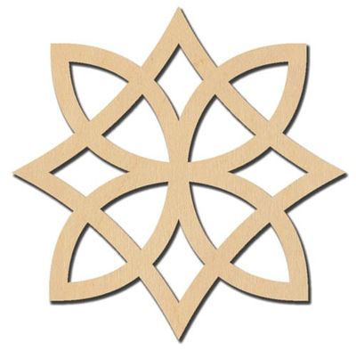 Noeud celtique fleur 2 7/7"