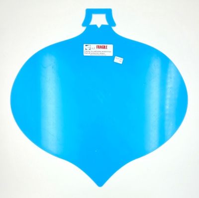 Boule pointue plexiglas blanc large 16"